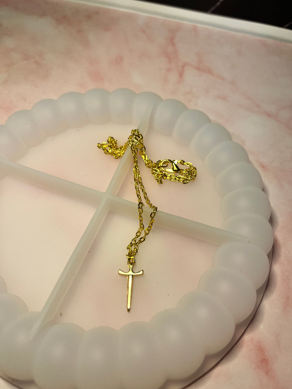 Sword cross necklace