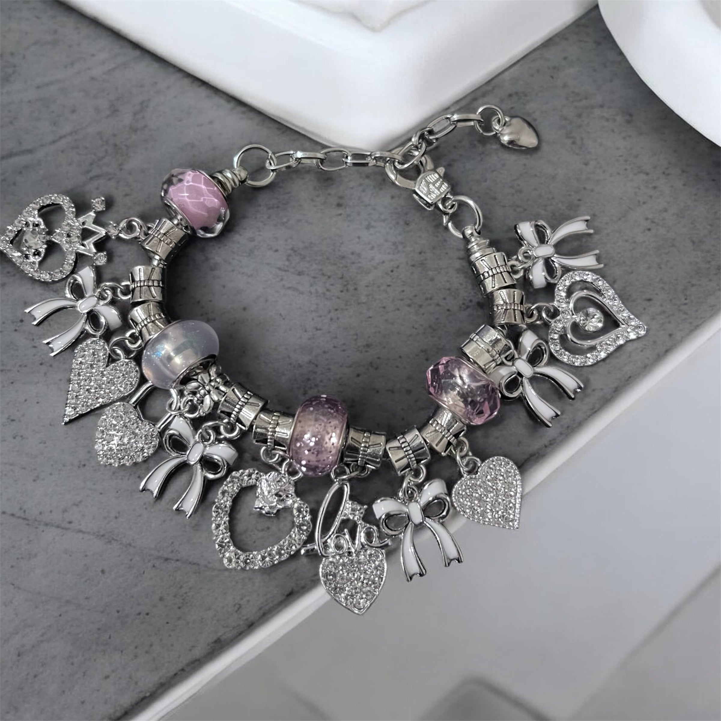 Soft Love Charm Bracelet