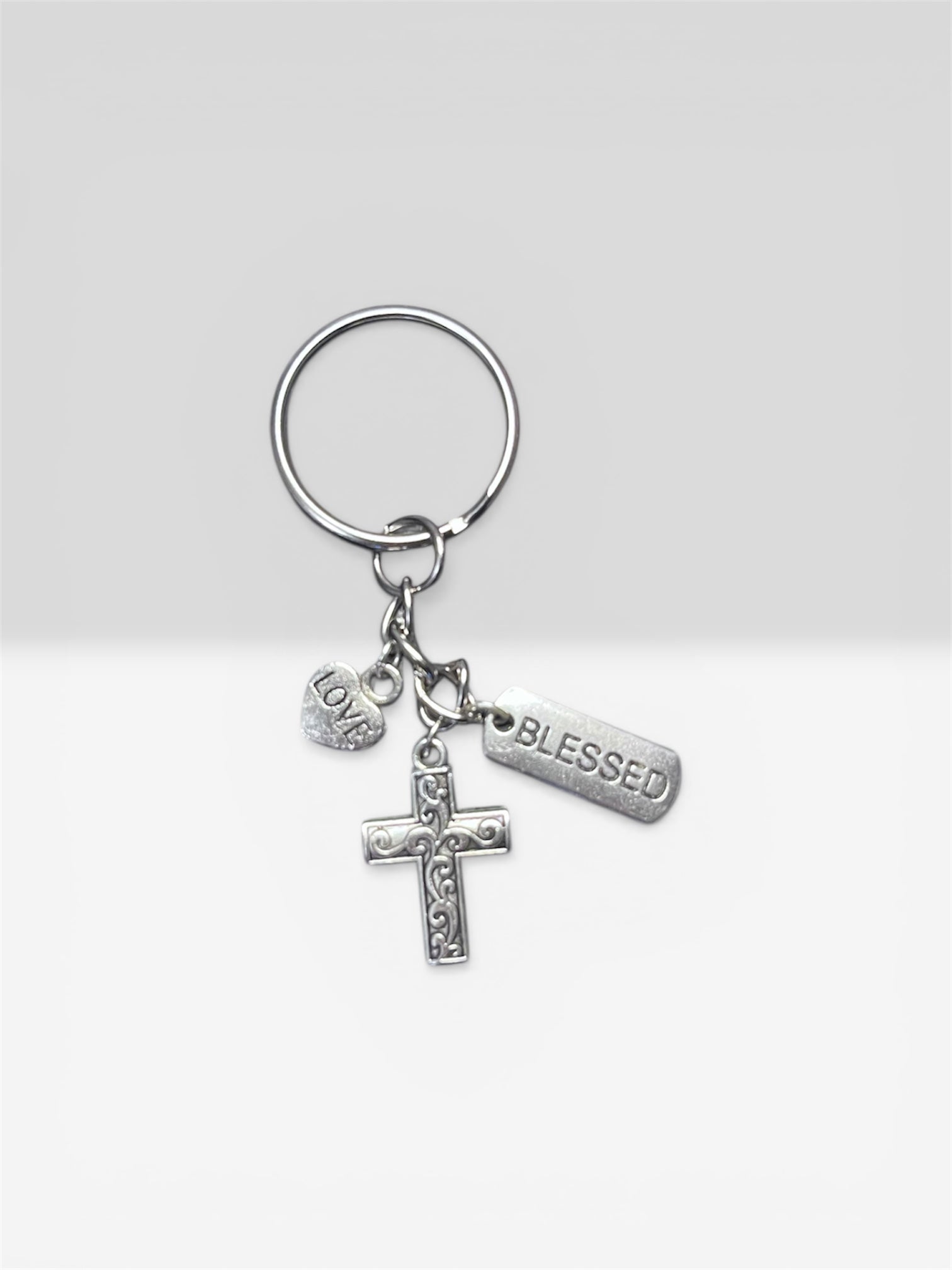 Blessed & Covered Keychain