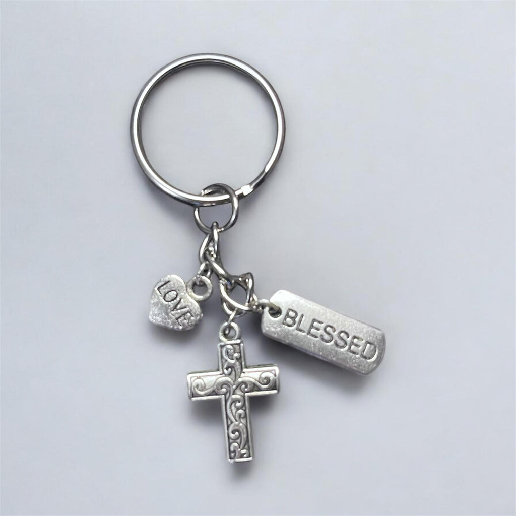 Blessed & Covered Keychain