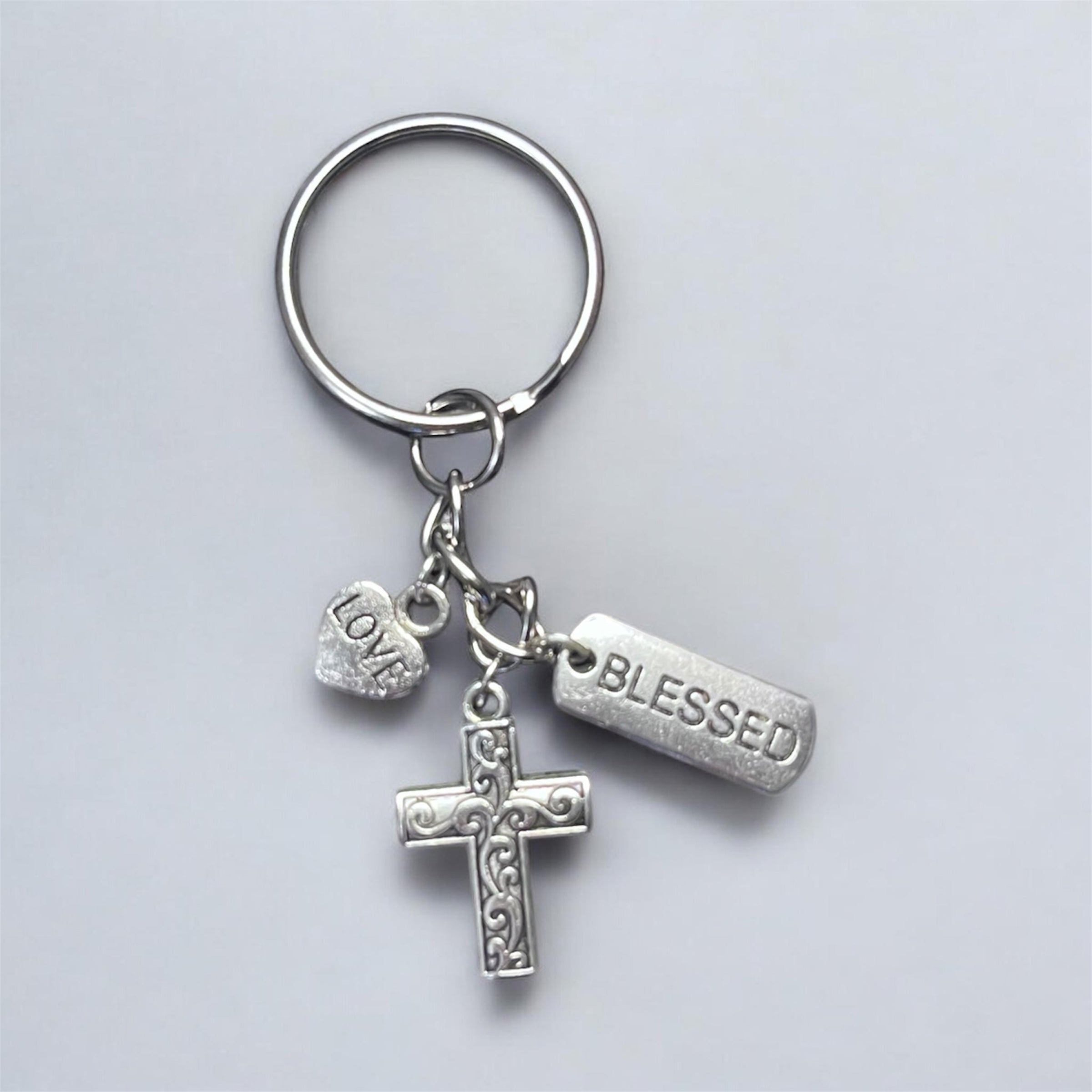 Blessed & Covered Keychain