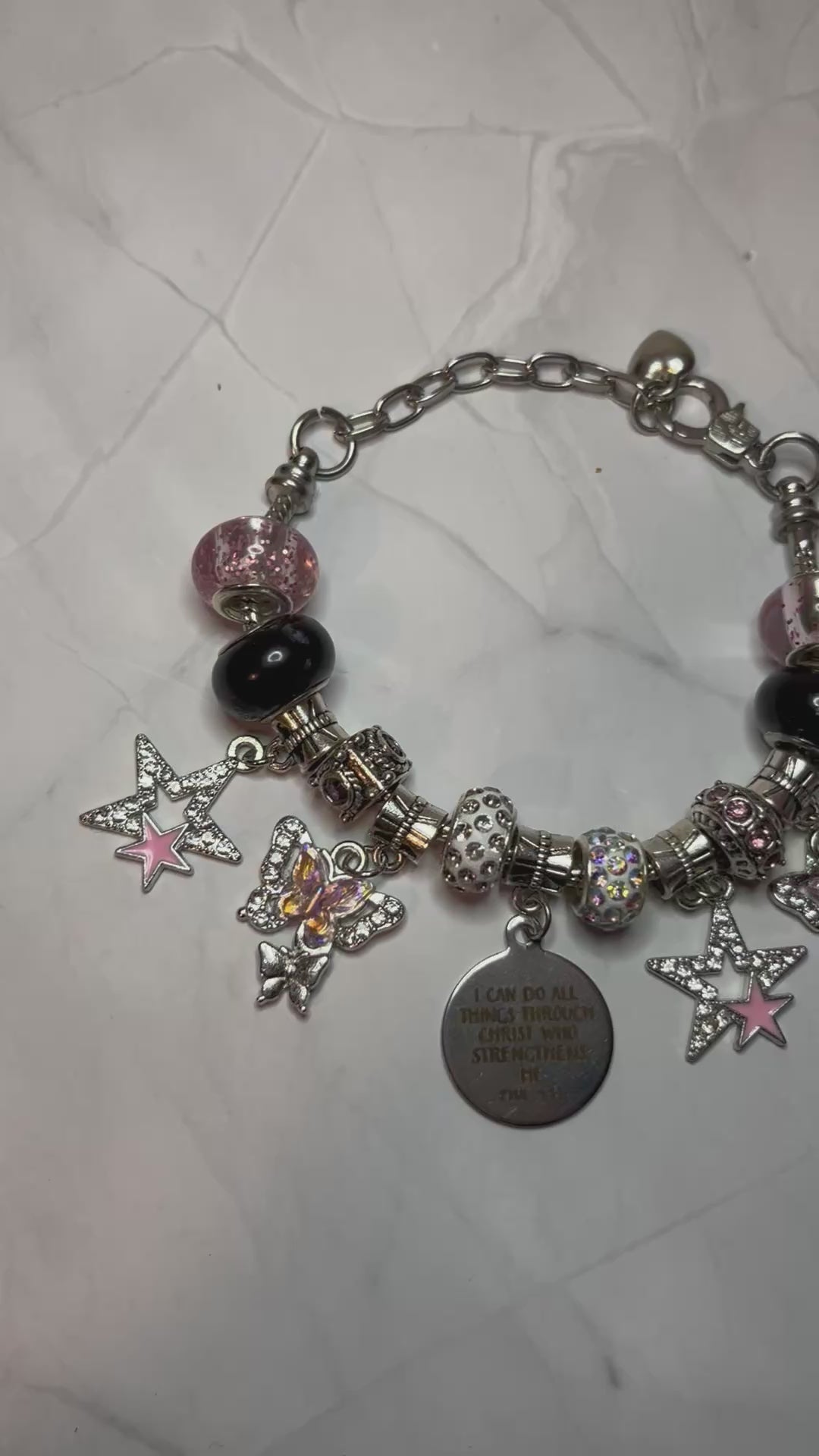 Philippians 4:13 charm bracelet