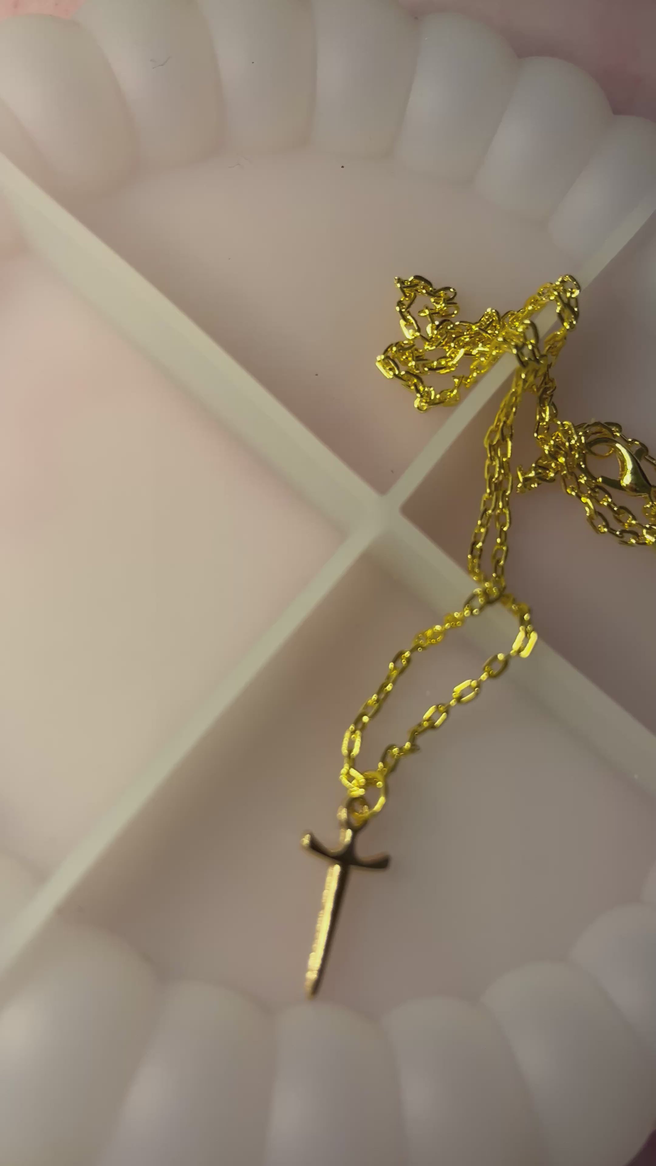 Sword cross necklace